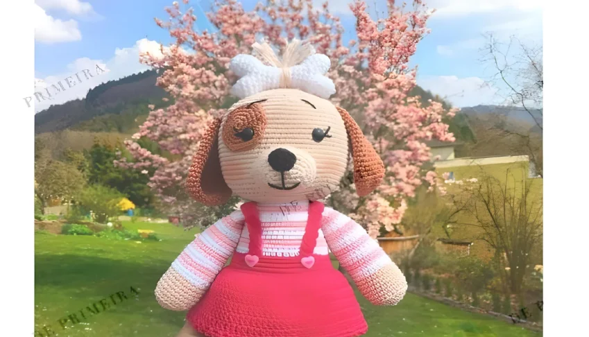 Receita em PDF - Cachorrinha Pia Amigurumi