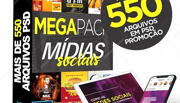Mega Pack de Social Media Editavel Entrega na Hora + Bonus