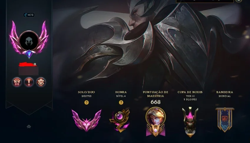 Conta Mestre Lol / Full Acesso Dados De Criação / Lvl 473 /