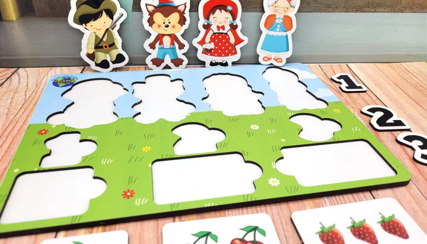 Jogo de Encaixe Chapeuzinho Vermelho Personalizado