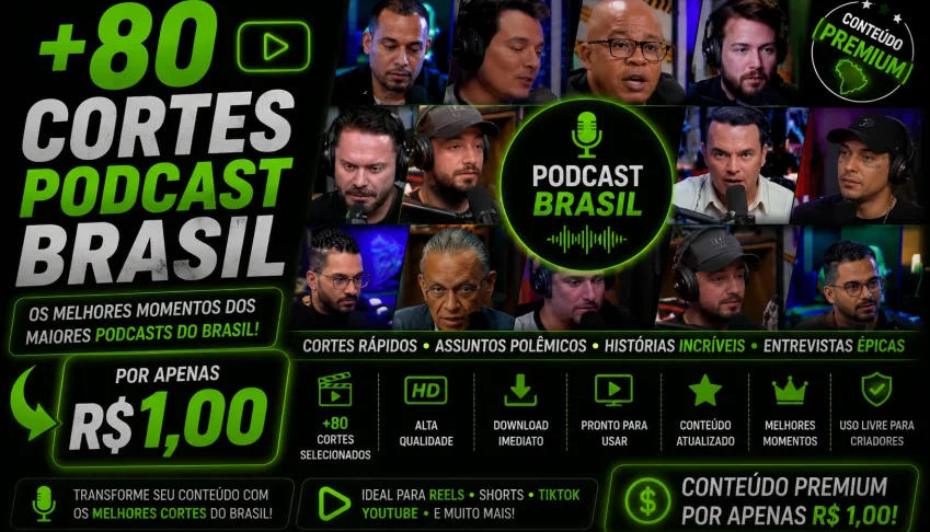+80 Cortes Podcast Brasil-Entrevistas, Ideias e Conteúdo Vir