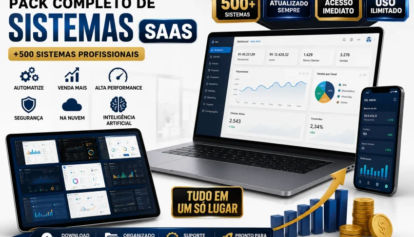 Pack Completo de Sistemas SaaS Premium 🚀
