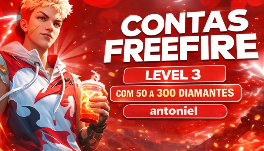 Contas free fire nível 15