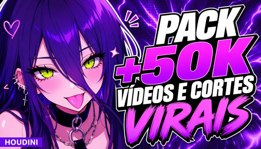 Pack +50K Videos E Cortes Virais - Atualizado