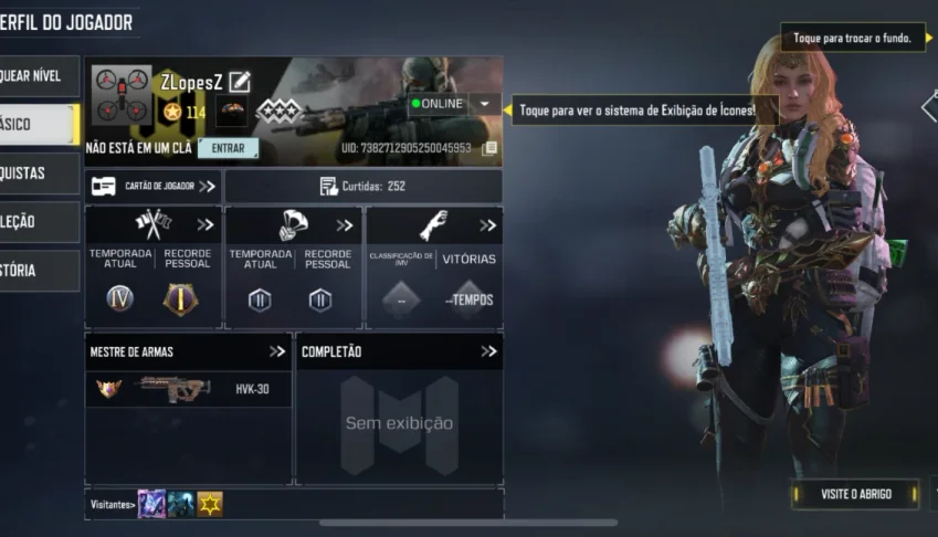Conta call of duty com uti lv15 + lvl 100+