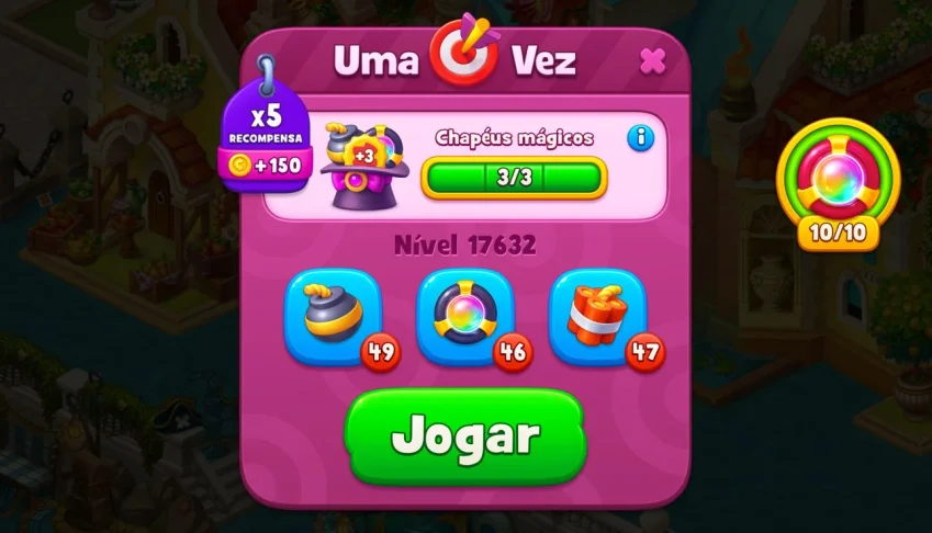 Conta Gardenscapes level 17.5+