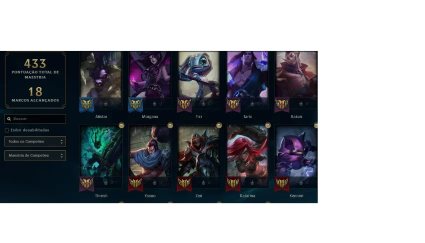 Conta de LoLzin top demais (Ja gastei 2mil reais nela)