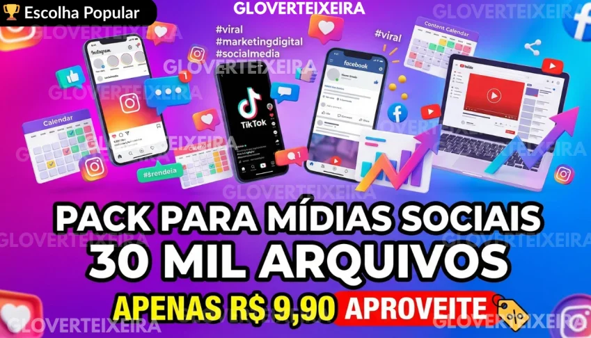 Pack Com Mais De 30 Mil Imagens Editaveis para Redes Sociais