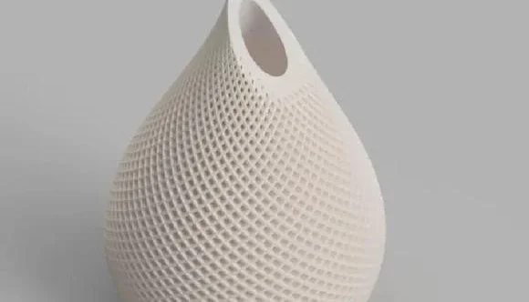 Vaso Decorativo em Impressão 3D - 24,5 cm