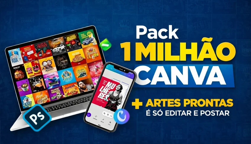 Pack 1 Milhão de Artes Canva – Prontas para Editar