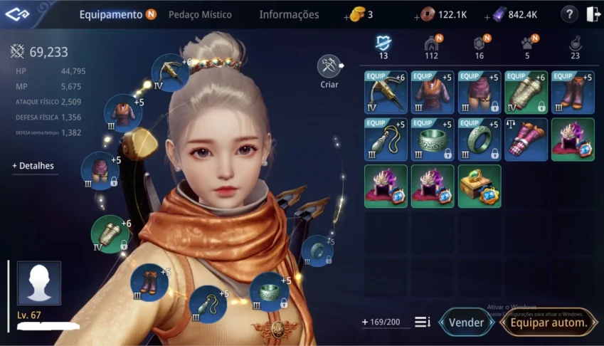 VENDO MINHA CONTA MIR4 MOTIVO VOU FOCA NO FARM !!