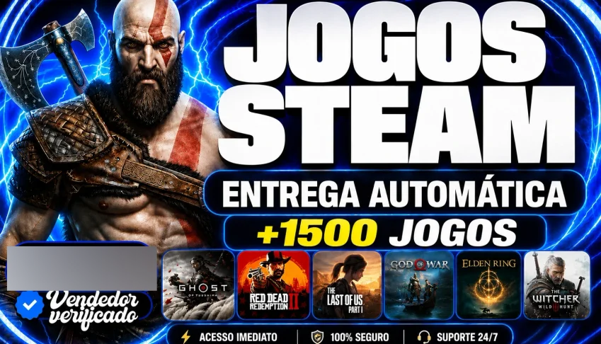 JOGOS PARA PC - CONTA STEAM OFFLINE +1500 JOGOS