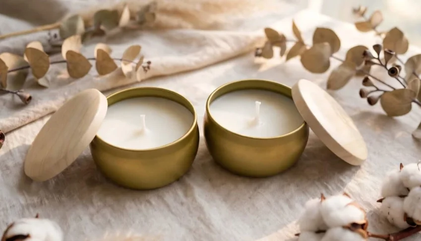 Vela Aromática Artesanal na Lata com Tampa