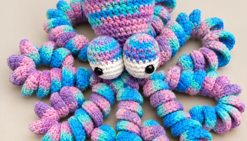 Polvo Unicórnio Amigurumi
