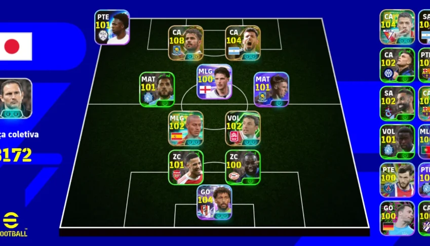 Conta Efootball! 3182 de Força Coletiva + Diego Costa