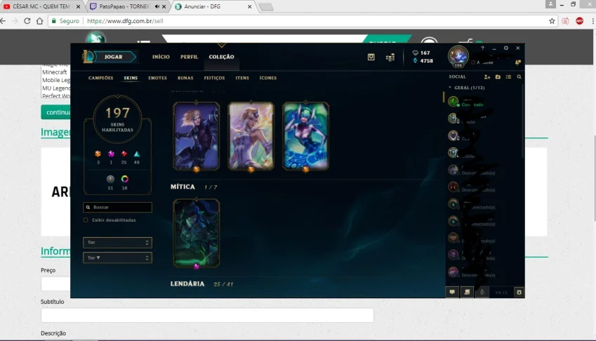 Conta League of Legends