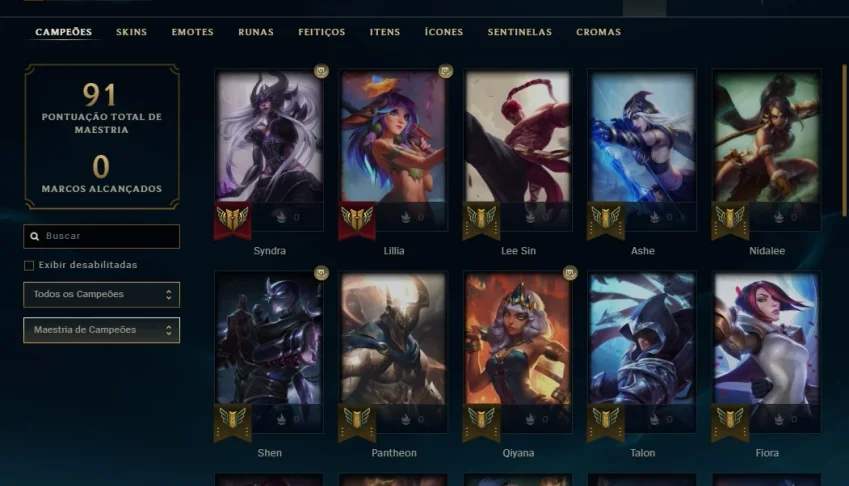 Conta League of Legends Diamond 1