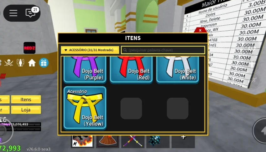 Conta de blox fruit