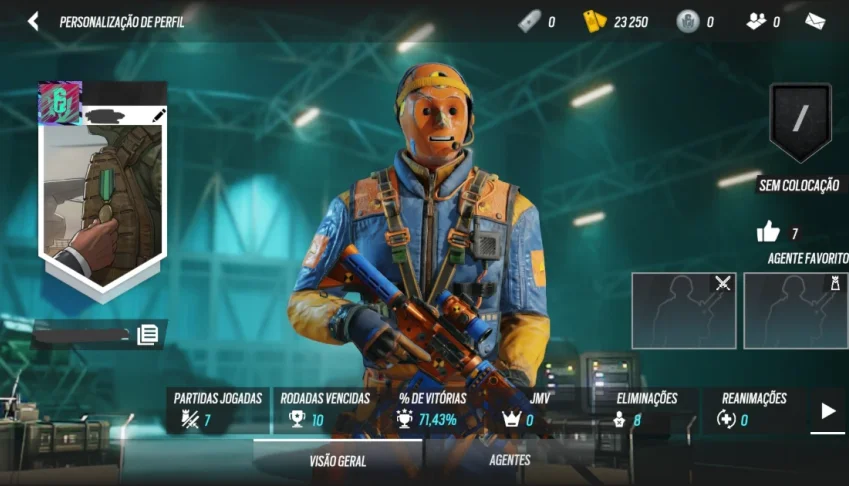 Conta no Rainbow Six Mobile