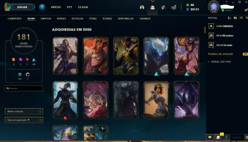CONTA DE LEAGUE OF LEGENDS !