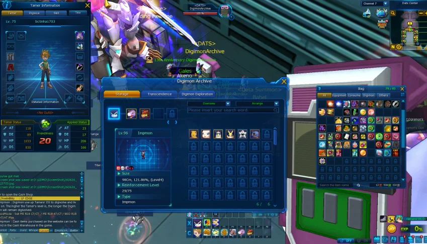 conta digimons masters online desde 2015