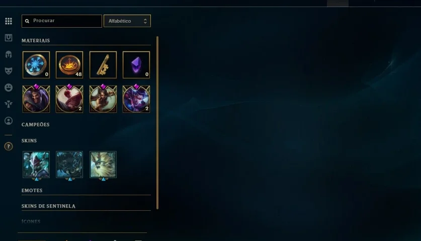 Conta de League of Legends