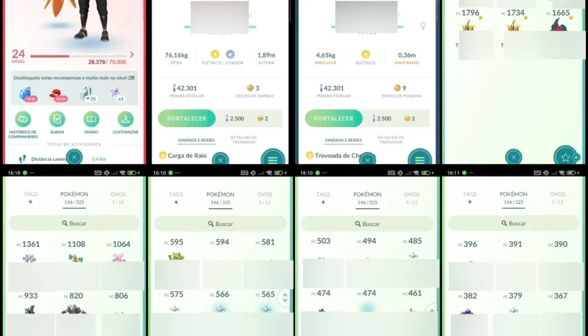 Nível 24 | Lendários + Zapdos com Fundo de Raid | F025