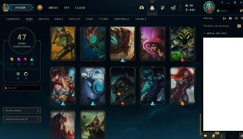 CONTA LEAGUE OF LEGENDS (MAIN SUPORTE)