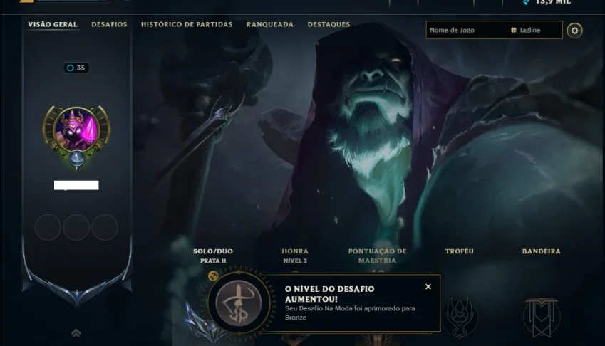 Prata 2 com 50 Champs e 5 Skins +1 Prestigio