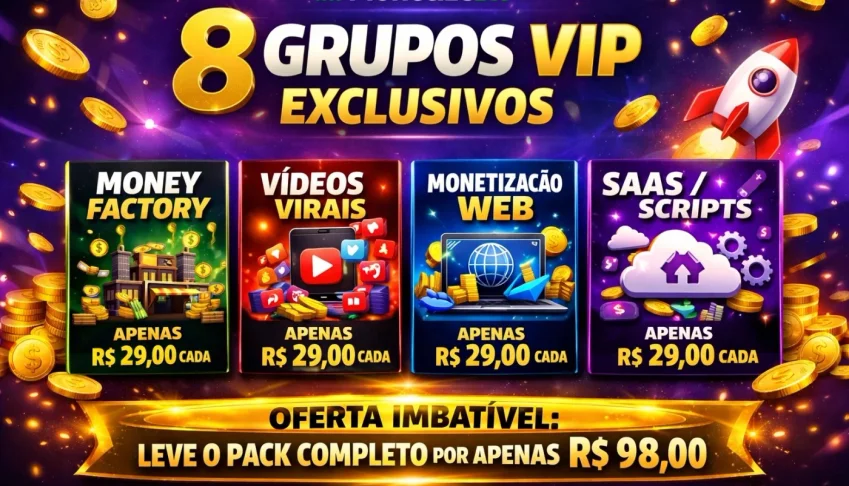 Pack de conteúdos para lucrar online
