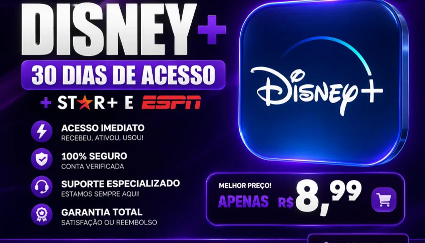 Disney Plus 30 Dias | Entrega Automática | Menor Preço