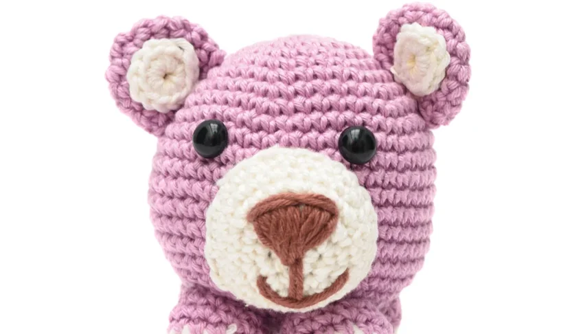 Urso bola em amigurumi