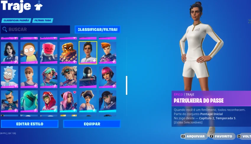 Conta Fortnite Com Muitas Skins E Muito Pacotes Inclusos !!!