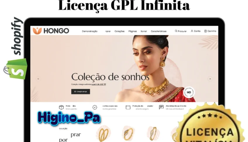 Tema Shopify Hongo Multiuso 2.0 + Atualizações