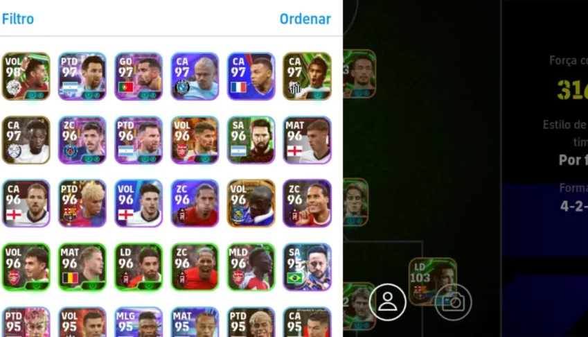 🔥 Conta eFootball 2025 Mobile – Time Brabo 3164 Força 🔥