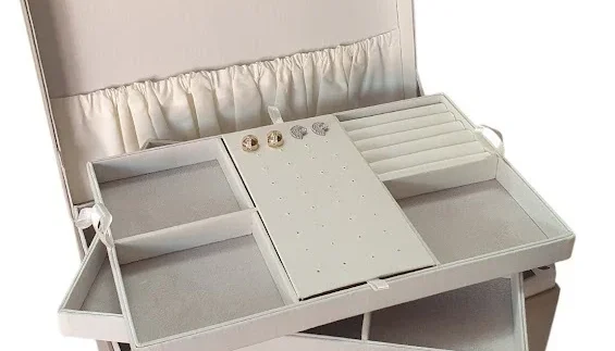 Porta-Joias Grande com Espaço para Pulseiras Altas
