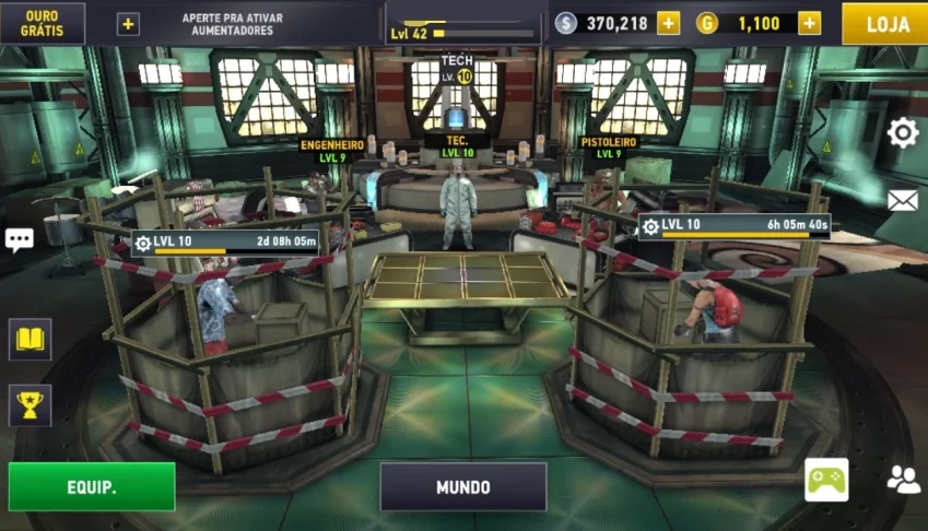 Dead Trigger 2: lvl 42, gold - 1100, tech 10