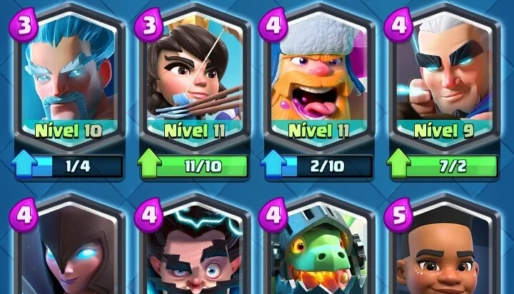 Conta de Clash Royale nível 13, cartas nível máximo