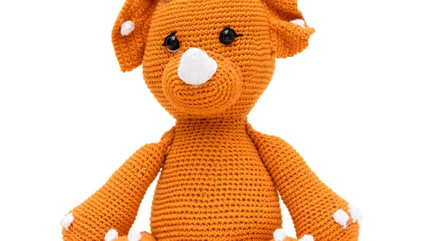 Dinossauro Mostarda em Crochê Amigurumi