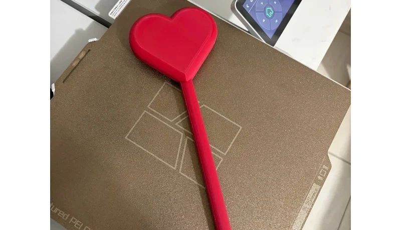 Varinha Coração Vermelho 3D 30cm