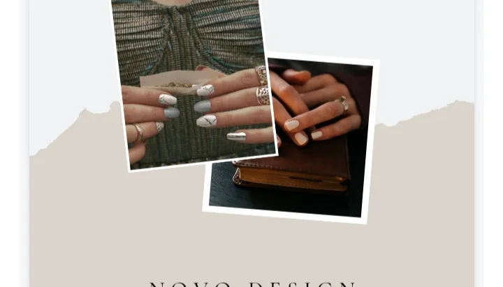 templates editáveis de manicure no Canva: