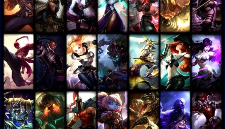 Conta PlatV com 46 champs e 12 skins