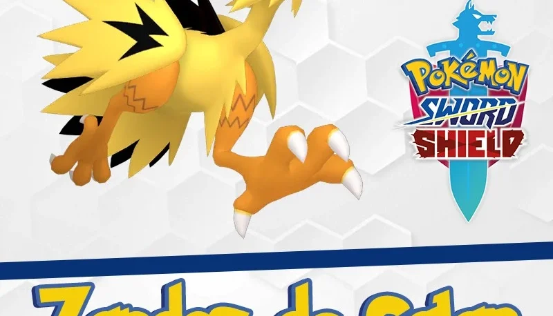 Zapdos de Galar Shiny 6ivs + Brinde Pokémon Sword e Shield