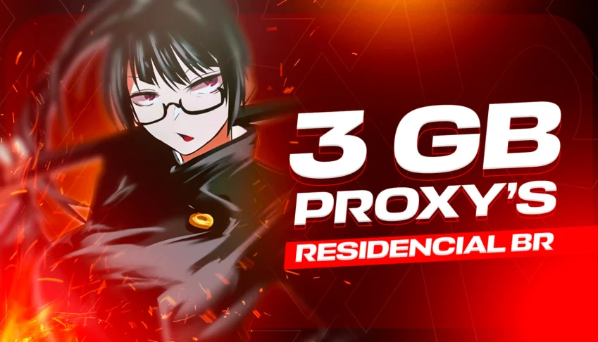 🛜 Proxy Residencial Fixo BR - 3GB