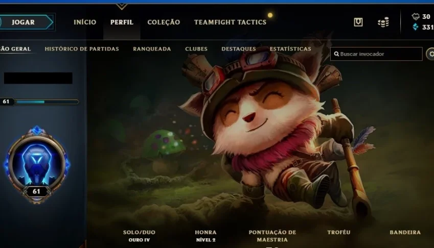 Conta de LOL, Gold IV, 38 champs, 1 skin ult, 4 skins épicas