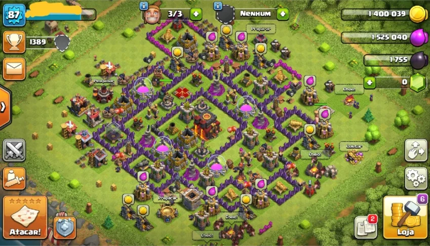 Conta clash of clans cv10