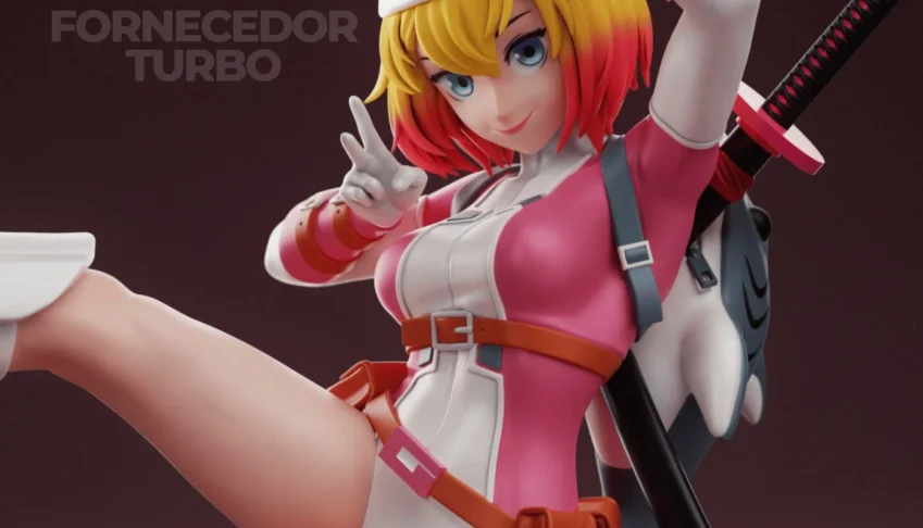 Gwenpool 3D - Arquivo STL para impressão 3D