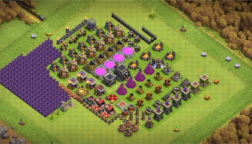 CV 9 quase Full, líder de clã nível 6 e 1000 gemas