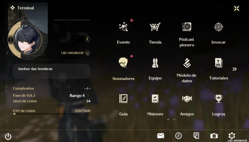 Conta Wuthering Waves LVL 45 - Personagens 60 - Armas Roxas