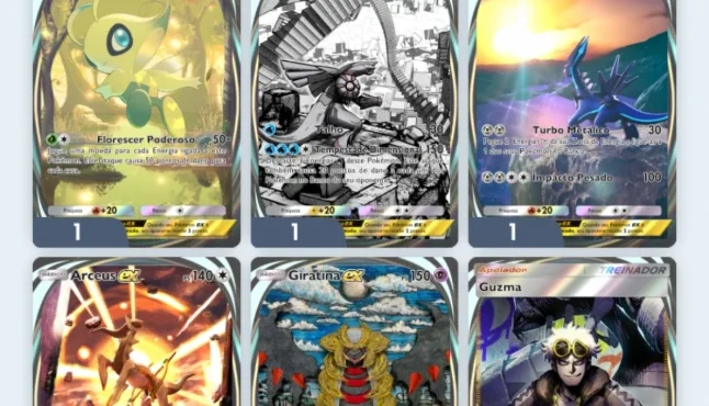 Pokémon tcg pocket conta lvl 37 com cartas raras